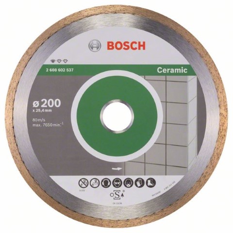 BOSCH DIAMOND CUTTING DISC STANDARD FOR CERAMIC 200 MM X 25.4 MM